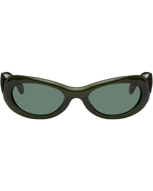 Port Tanger Green Ssense Exclusive Khilna Sunglasses