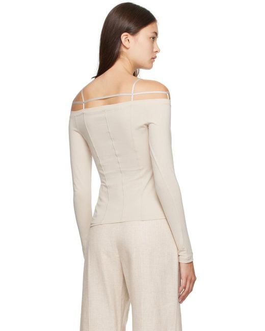 Jacquemus Beige Le Papier 'le T-shirt Sierra' Long Sleeve T