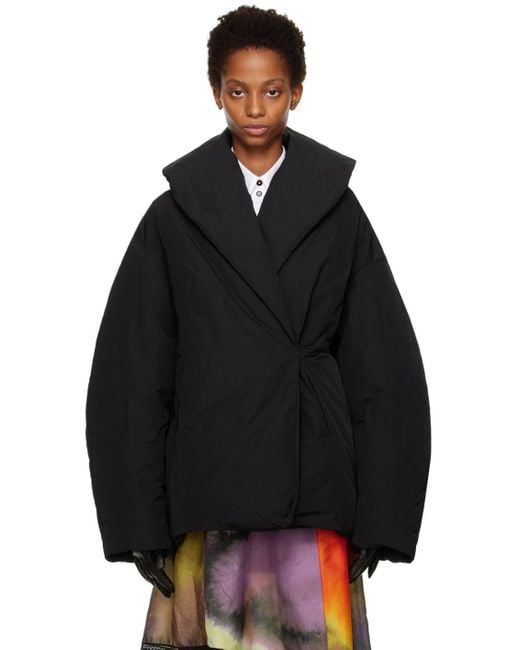 Dries Van Noten Black Voltaire Down Jacket | Lyst