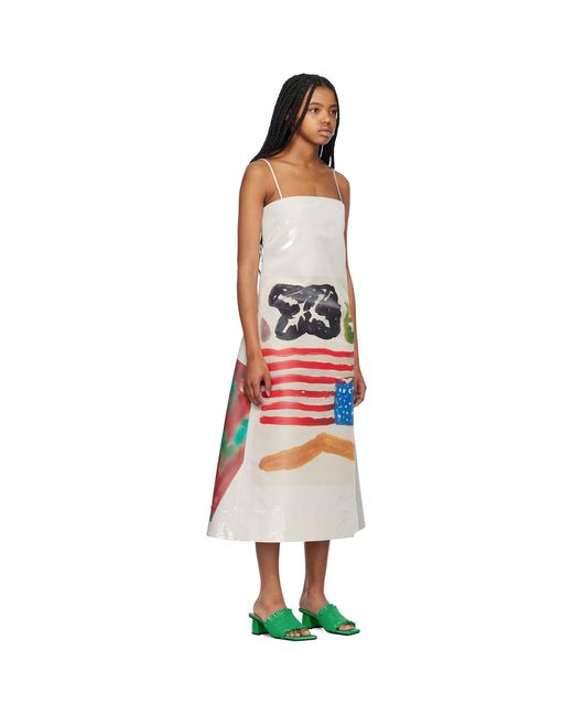 MERYLL ROGGE Black Taupe Beni Bischof Edition Graphic Midi Dress