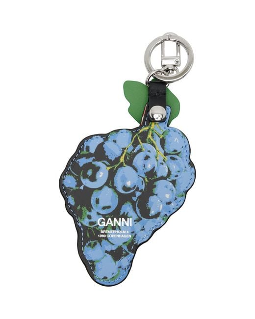 Ganni Blue Grape Coin Pouch