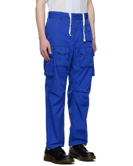 Engineered Garments Blue Fa Cargo Pants for Men Lyst