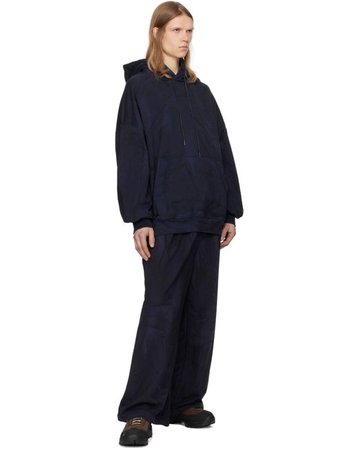 Juun.J Blue New Dyeing Hoodie for men