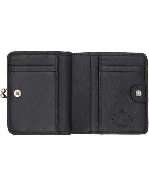 Vivienne Westwood Black Logo Bifold Wallet
