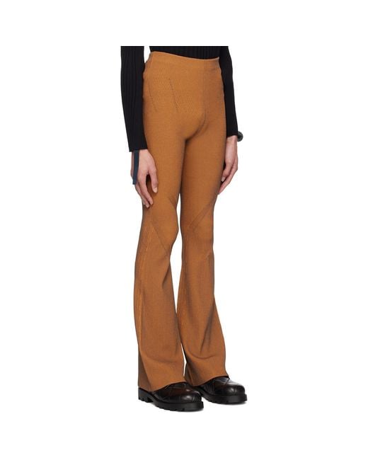 Dion Lee Multicolor Orange Angled Rib Lounge Pants for men