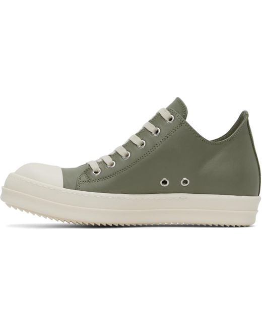 Baskets Basses Vertes Rick Owens pour homme en coloris Black