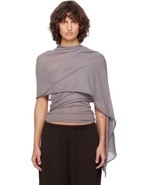 Paloma Wool Purple Taupe Puzzle Blouse