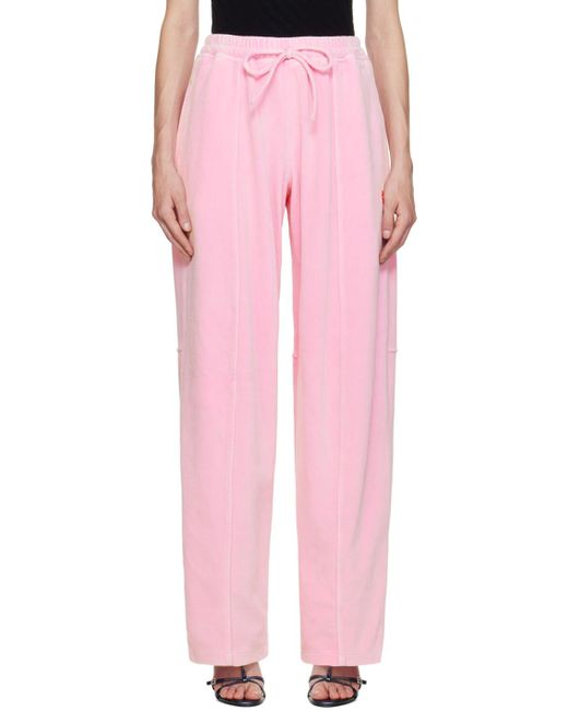 T By Alexander Wang Pink Apple Track Pants