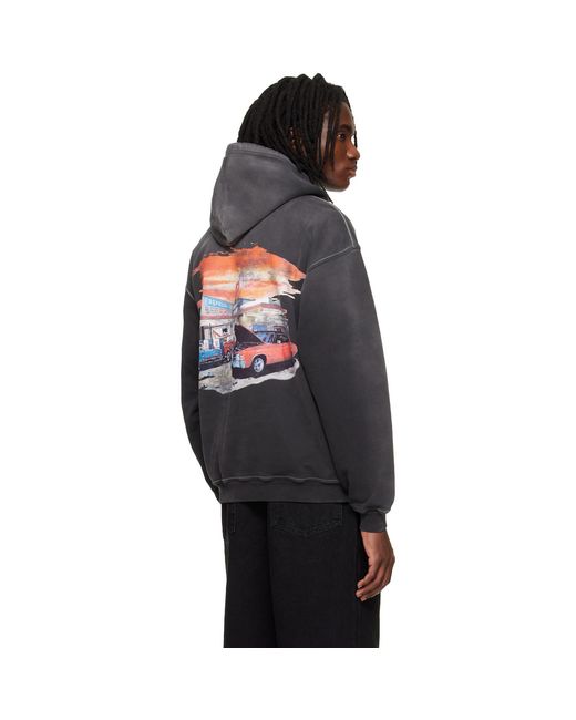 Pull À Capuche Noir À Plaque À Logo Represent pour homme en coloris Black