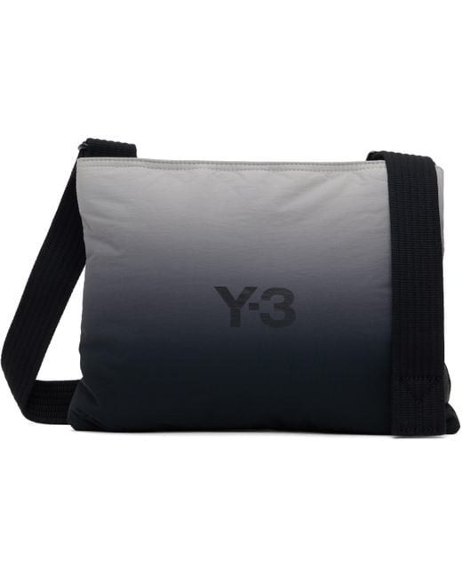 Y-3 Black Ombré Sacoche Bag for men