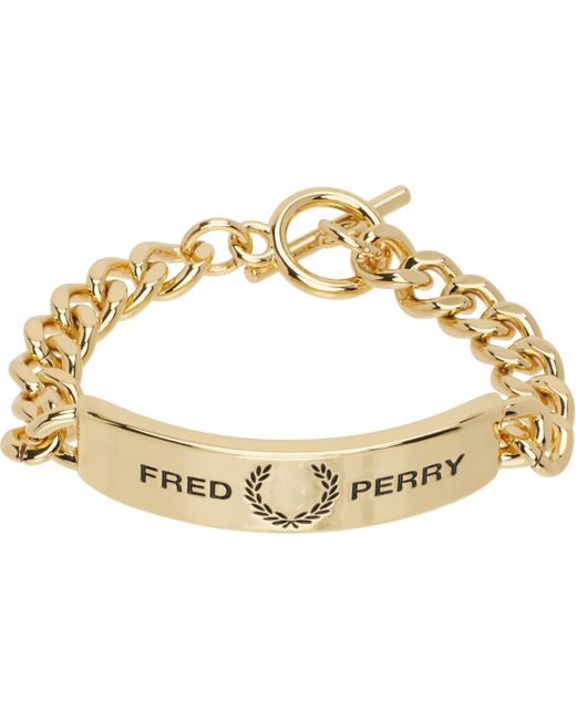 Fred Perry Metallic Id Bracelet for men