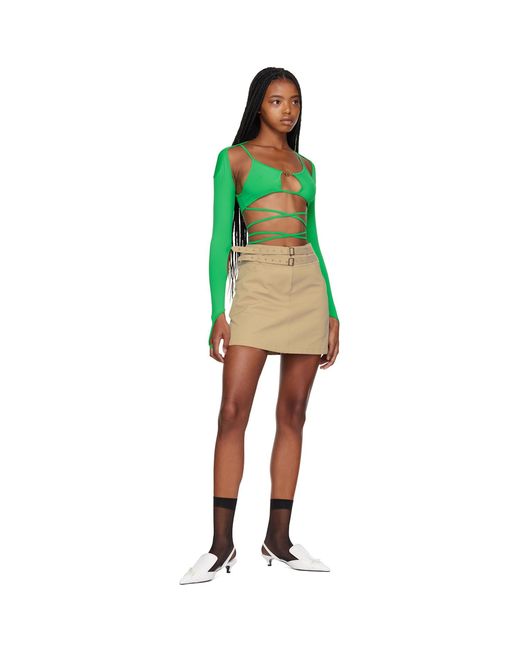 BONBOM Green Karina Long Sleeve T-Shirt