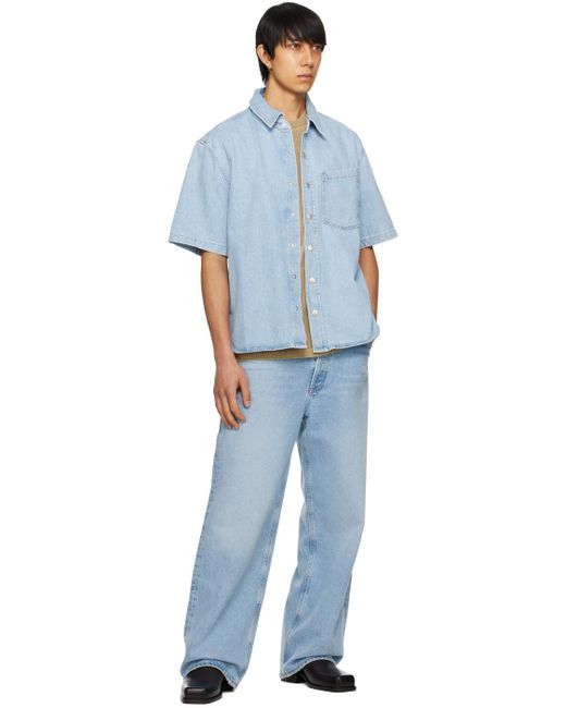 Agolde Blue Low Slung baggy Jeans for men