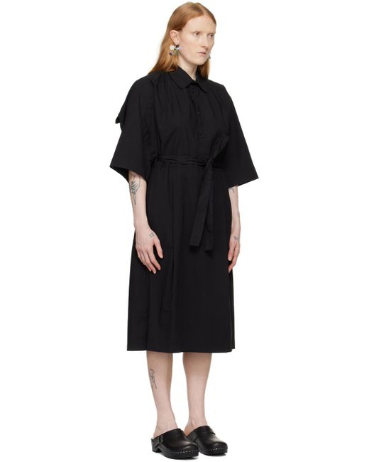 Henrik Vibskov Black Transfer Midi Dress