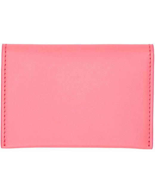 Porte-cartes rose à rabat Acne en coloris Pink