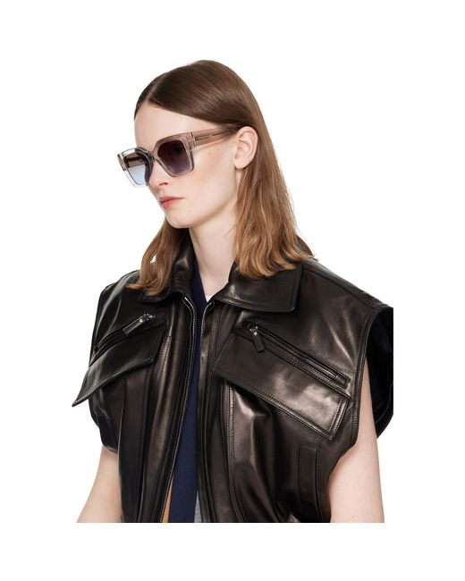 Givenchy Gray Transparent Bold' Sunglasses