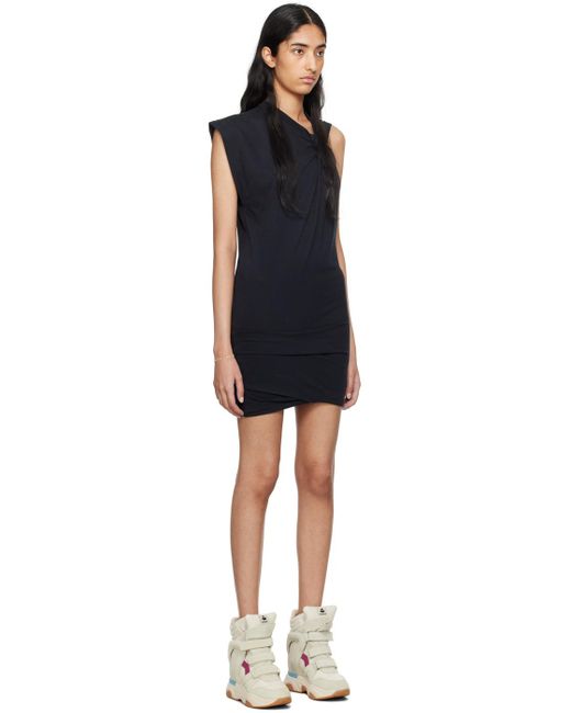 Robe courte leany noire Isabel Marant en coloris Black