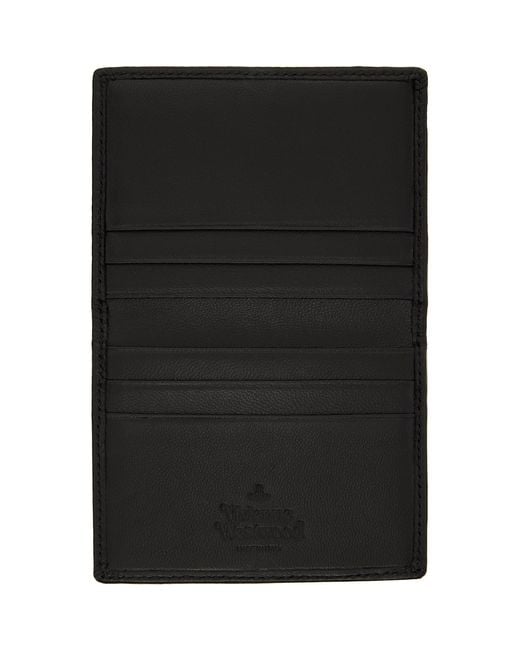 Vivienne Westwood Black Bifold Card Holder for men