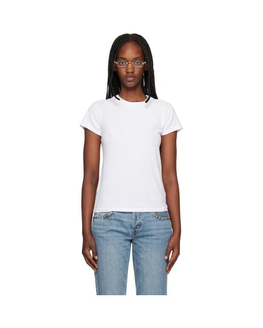 Re/done Black Hanes Edition 1960S Slim T-Shirt