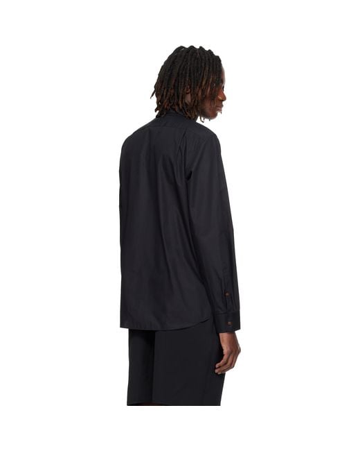 Vivienne Westwood Black Two Button Krall Shirt for men