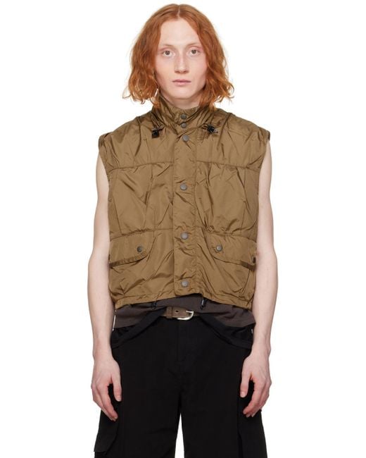 Our Legacy Black Taupe Exhale Vest for men
