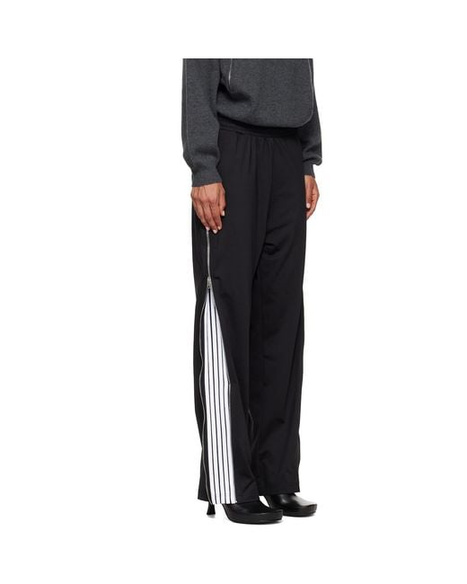 Balenciaga Black Zipped Loop Sports Icon Sporty Track Pants