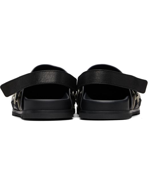 Rick Owens Black Temple Megalace Mule Granola Loafers