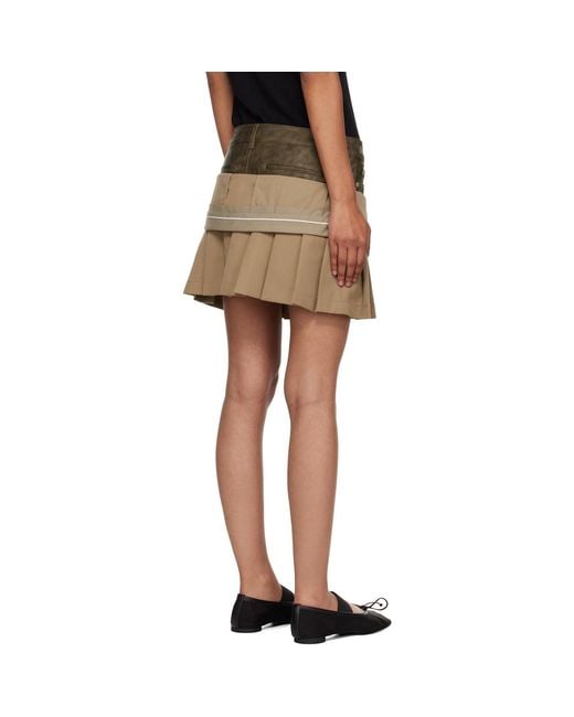 ANDERSSON BELL Black Inside Out Pleats Miniskirt