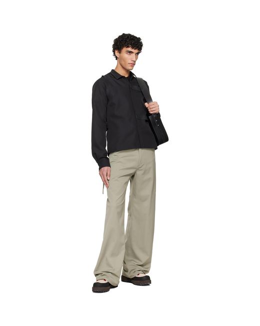 HELIOT EMIL Black Sinew Shirt for men