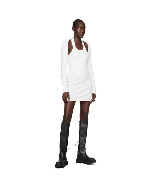 Dion Lee Black White Modular Corset Minidress