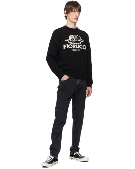 Fiorucci Black Milano Angels Sweater for men