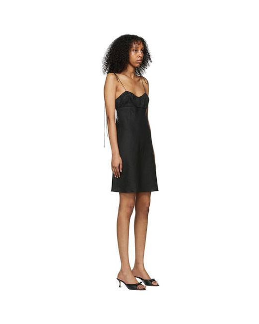 Anna October Black Kamini Mini Dress