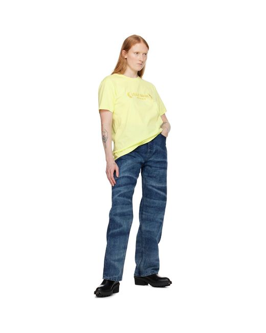 Eytys Yellow Leon 'extra Virgin' T-shirt