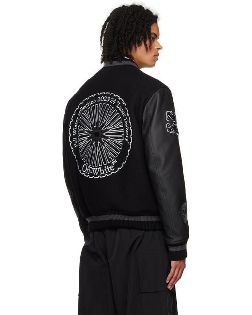 メンズ Off-White c/o Virgil Abloh Off- Tyre Moon ボンバージャケット Black