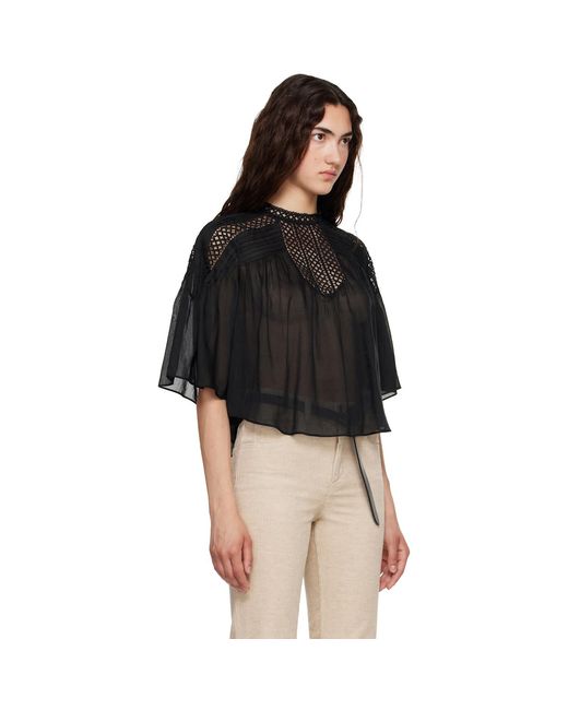 Isabel Marant Black Parina Blouse