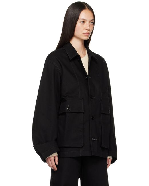 【関税込み】LEMAIRE ブラック ボクシー デニムジャケット LEMAIRE Lemaire ルメール デニムジャケット BOXY JACKET