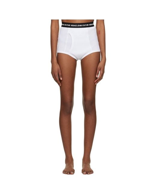 Versace Jeans Couture Black White Bonded Shorts