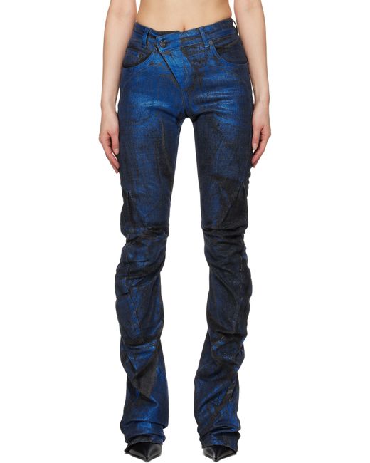 OTTOLINGER Blue Ssense Exclusive Drape Denim Jeans