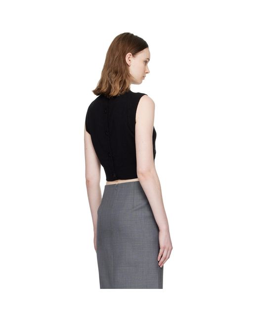 CECILIE BAHNSEN Black Dean Sweater Vest