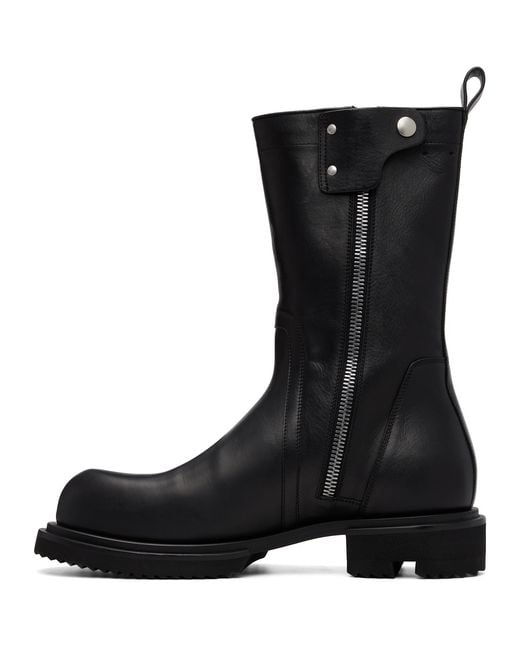 Rick Owens Black Creeper Gabe Boots for men