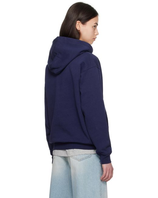 Dime ネイビー Classic Small Logo フーディ Blue
