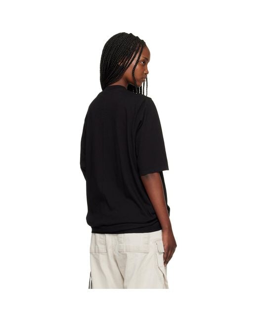 Rick Owens Black Temple Jumbo S/S T-Shirt