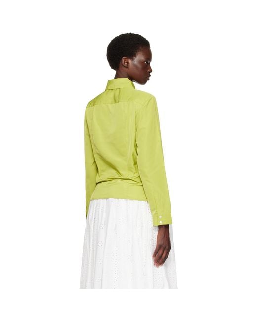 Sandy Liang Yellow Levi Shirt