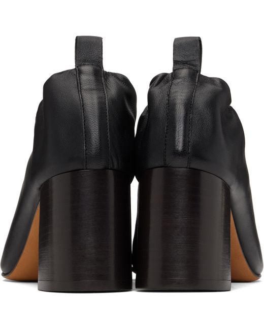 3.1 Phillip Lim Black Nadia Ruched Heels