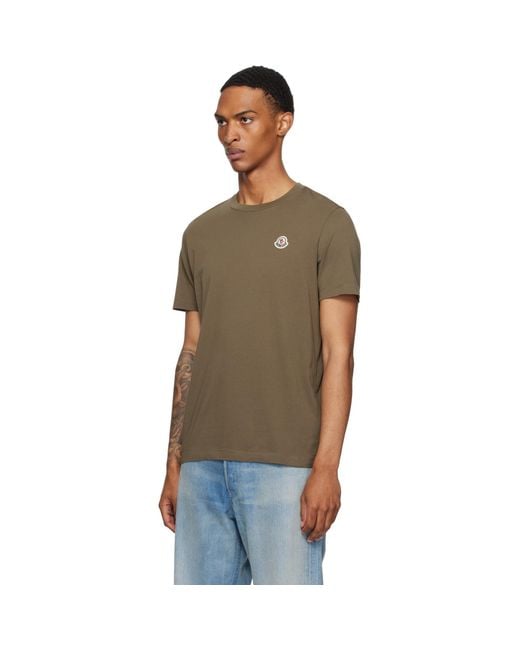 Moncler White Three-Pack Logo Patch Cotton T-Shirts for men