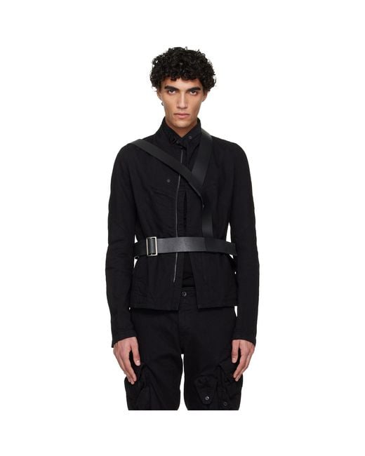 Julius Black Dimensional Body Backpack for men