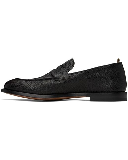 Officine Creative Black Opera 001 Loafers for men