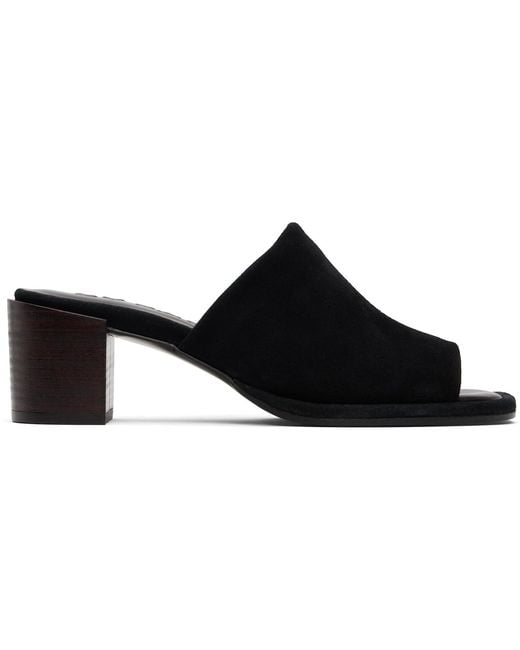 By Far Black Francisco Heeled Sandals