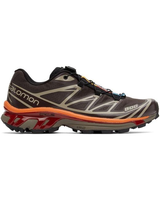 Salomon Brown Xt-6 Advanced Sneakers for men