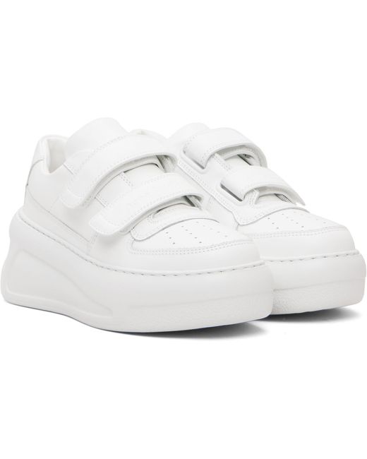 Acne Black Velcro Strap Platform Sneakers for men